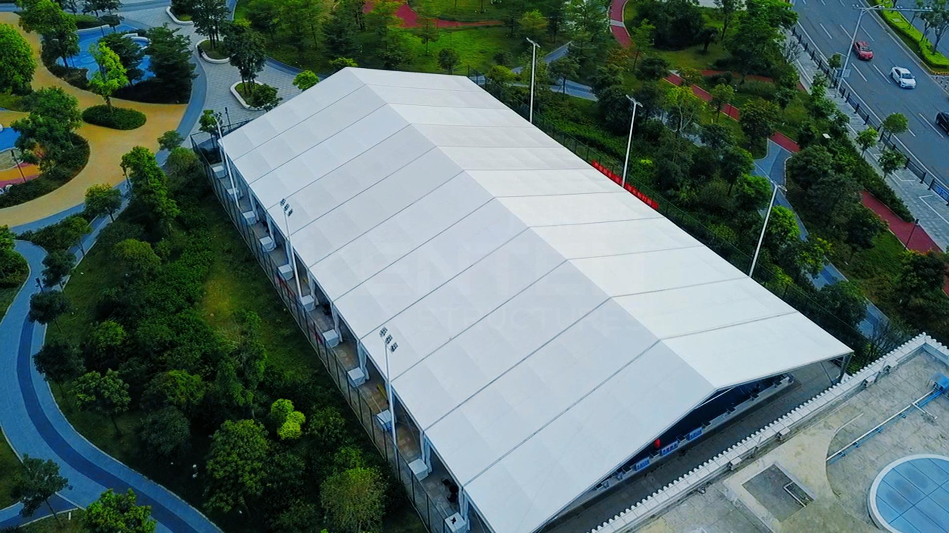 露天游泳馆升级必备——建廷篷房，无忧之选