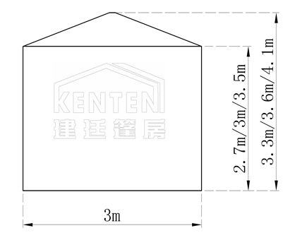A字型篷房-跨度4米