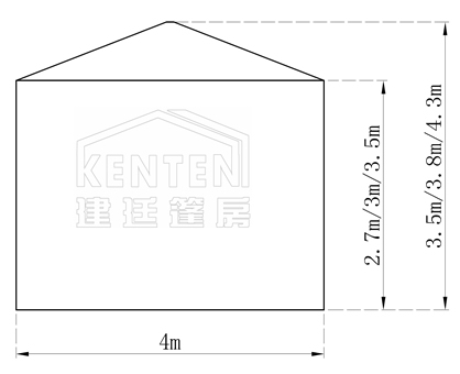 A字型篷房-跨度4米