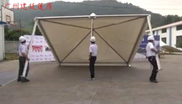 广州建廷尖顶篷房搭建过程