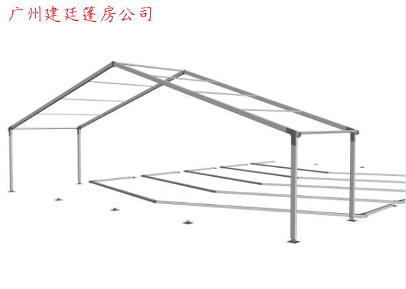 A型篷房安装流程图-跨度20米