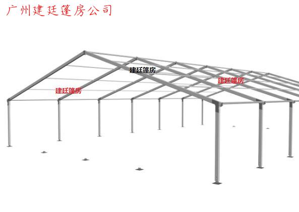 A型篷房安装流程图-跨度20米