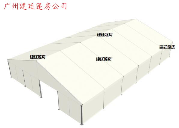 A型篷房安装流程图-跨度20米