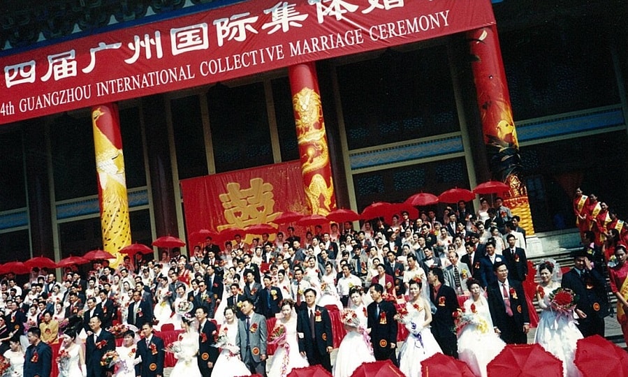 婚礼篷房租赁-2002第四届广州国际集体婚礼
